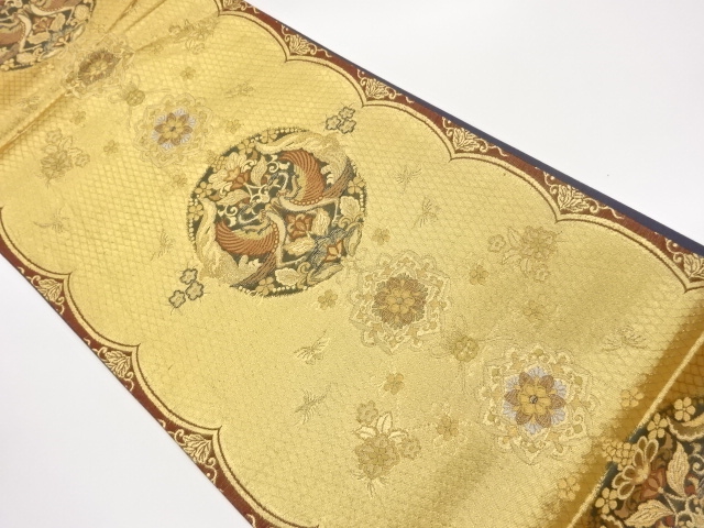JAPANESE FUKURO OBI / WOVEN PHOENIX